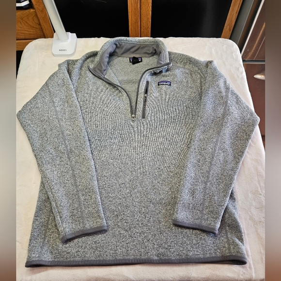 Patagonia Other - Patagonia Better Sweater Mens XL Heather Grey Quarter Zip Mock Neck 2